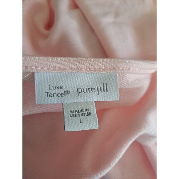 J.Jill Pure Jill L Pink Long Sleeve Scoop Neck Tunic Sweater New w/Tags - Picture 2 of 10